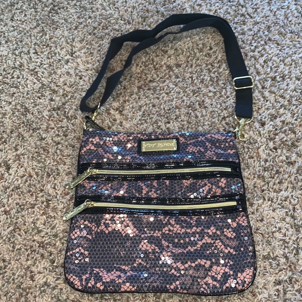 Betsey Johnson sequin crossbody
